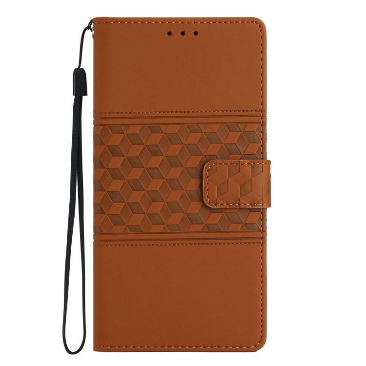 For Xiaomi 13 Diamond Embossed Skin Feel Leather Phone Case with Lanyard