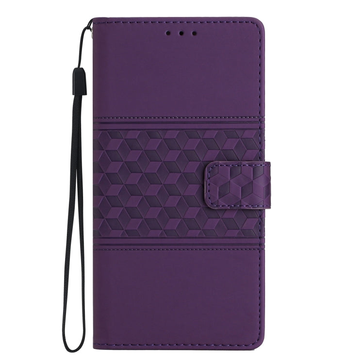 For Xiaomi 13 Diamond Embossed Skin Feel Leather Phone Case with Lanyard