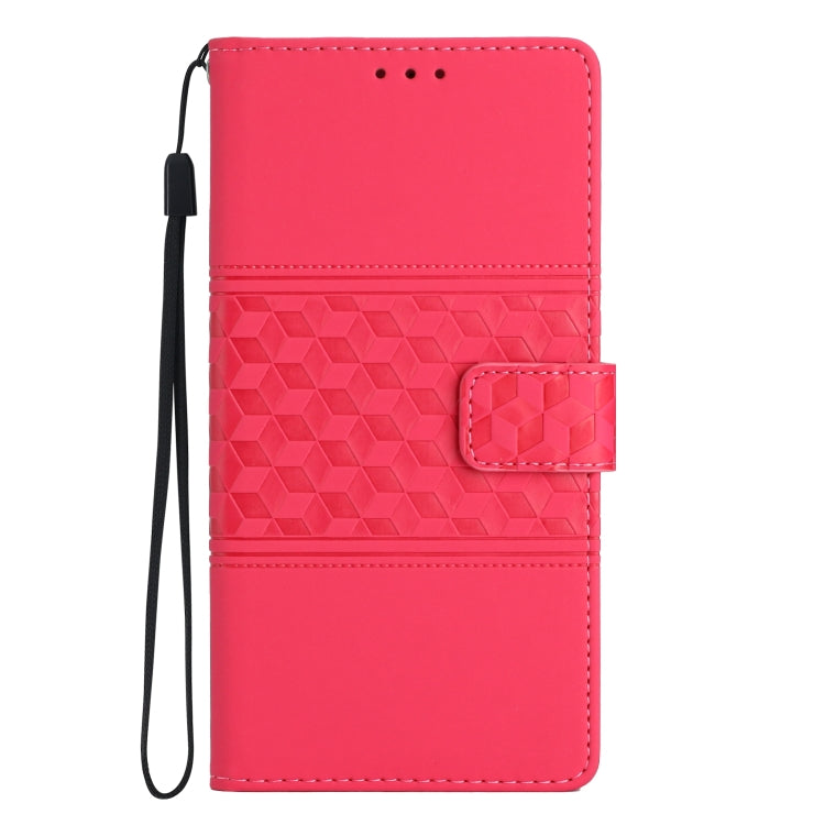 For Xiaomi Redmi Note 12 5G China Diamond Embossed Skin Feel Leather Phone Case with Lanyard