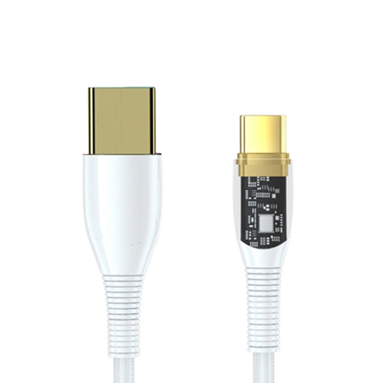 Great Wall AC11B 1m 5A USB to USB-C / Type-C Multi-protocol Transparent Braided Charging Cable