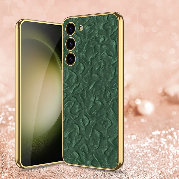 For Samsung Galaxy S23 5G GKK Electroplating Fabric Phone Case