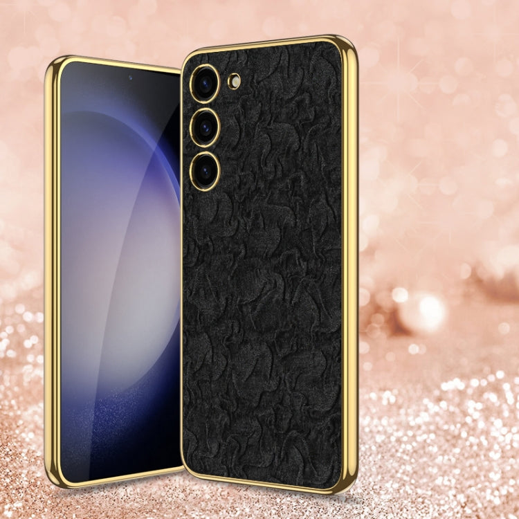 For Samsung Galaxy S23 5G GKK Electroplating Fabric Phone Case