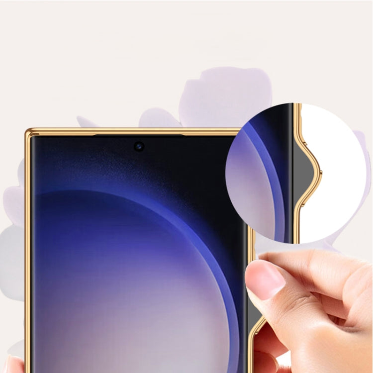 For Samsung Galaxy S23 5G GKK Electroplating Fabric Phone Case