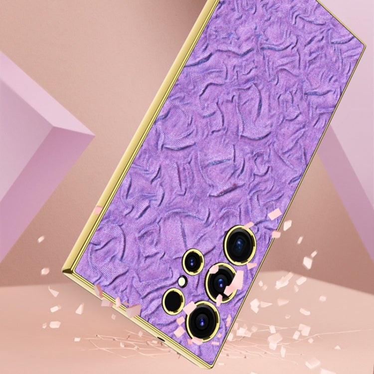 For Samsung Galaxy S23 5G GKK Electroplating Fabric Phone Case