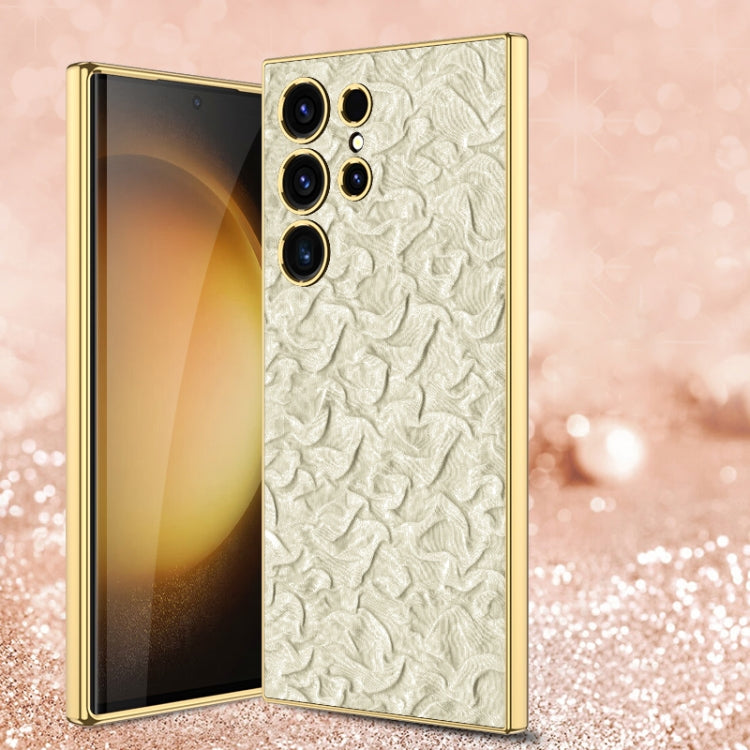 For Samsung Galaxy S23 Ultra 5G GKK Electroplating Fabric Phone Case