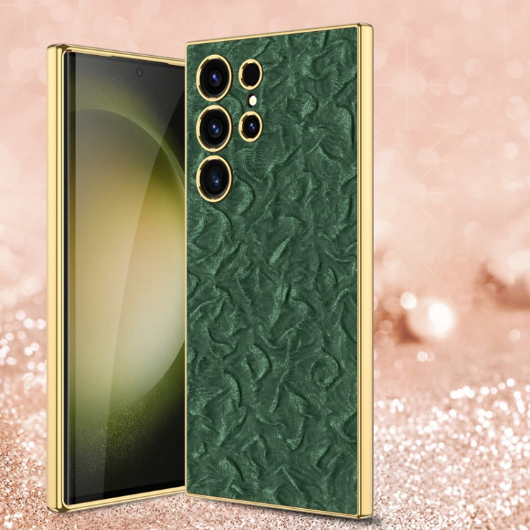 For Samsung Galaxy S23 Ultra 5G GKK Electroplating Fabric Phone Case