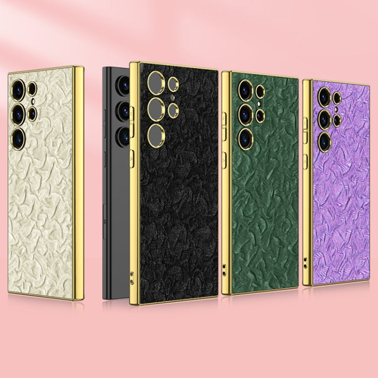 For Samsung Galaxy S23 Ultra 5G GKK Electroplating Fabric Phone Case