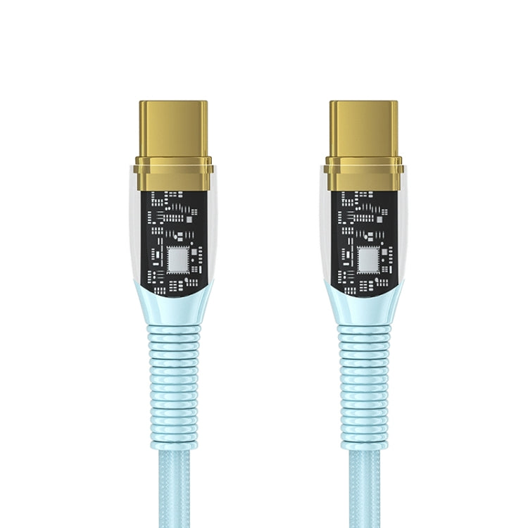 Great Wall CC31B 1m 100W USB-C / Type-C to Type-C Transparent Braided Super Fast Charging Cable