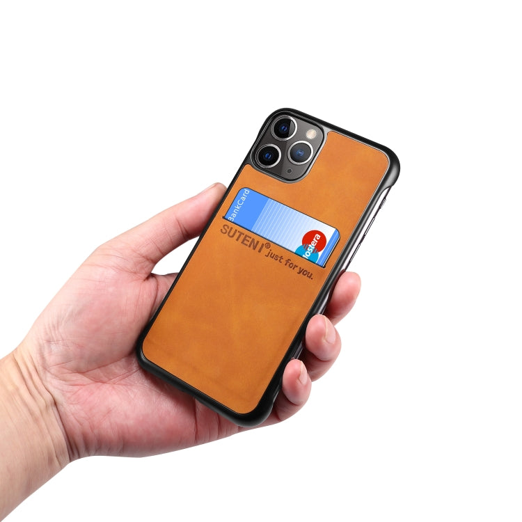 For iPhone 11 H11 TPU + PU Leather Anti-fall Protective Case with Card Slot