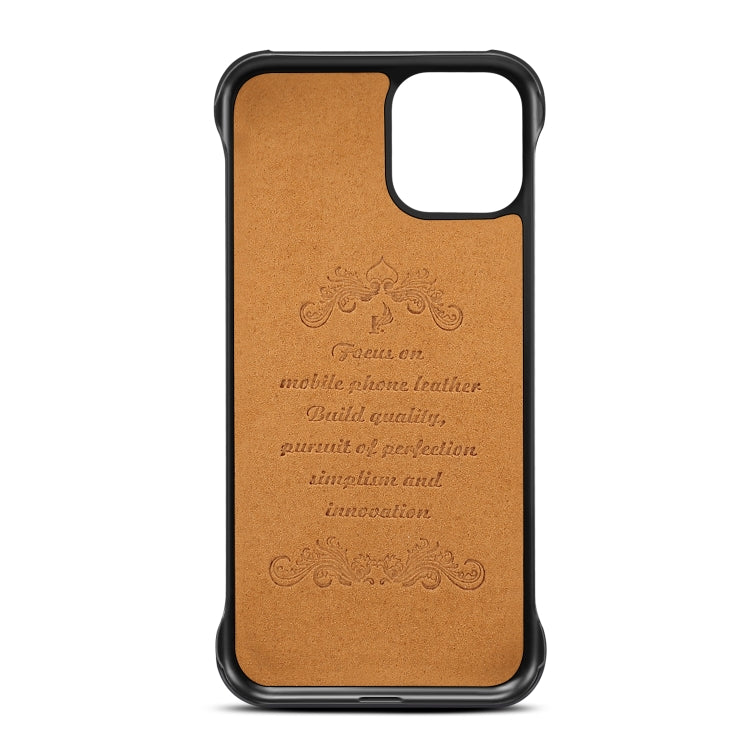 For iPhone 11 Pro Max H11 TPU + PU Leather Anti-fall Protective Case with Card Slot
