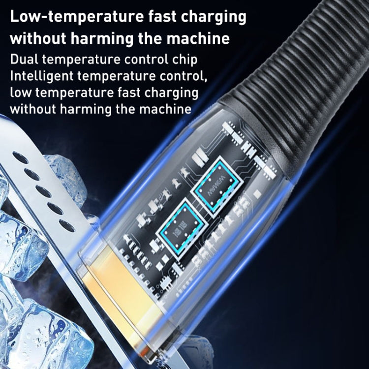 Great Wall CL51B 1m 20W USB-C / Type-C to 8 Pin Transparent Braided Fast Charging Cable