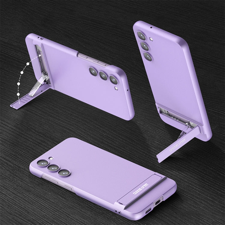 For Samsung Galaxy S23 5G GKK Triumph Ultra Thin Full Coverage Phone Case with Stand