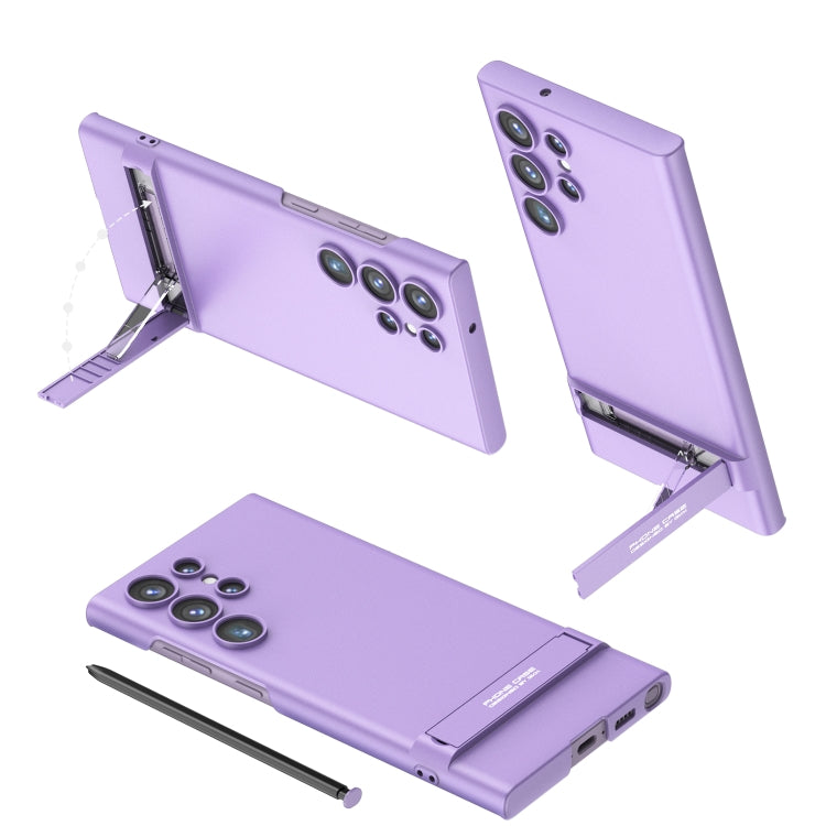 For Samsung Galaxy S23 Ultra 5G GKK Triumph Ultra Thin Full Coverage Phone Case with Stand