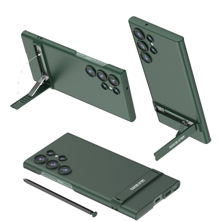 For Samsung Galaxy S23 Ultra 5G GKK Triumph Ultra Thin Full Coverage Phone Case with Stand