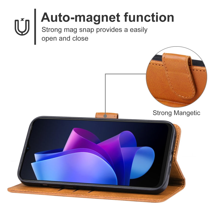 For Tecno Pop 7 Leather Phone Case