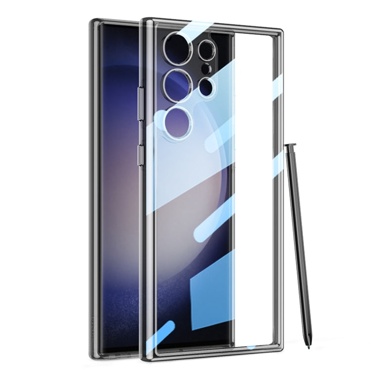 For Samsung Galaxy S23 Ultra 5G GKK Space Frame Transparent PC+TPU Phone Case