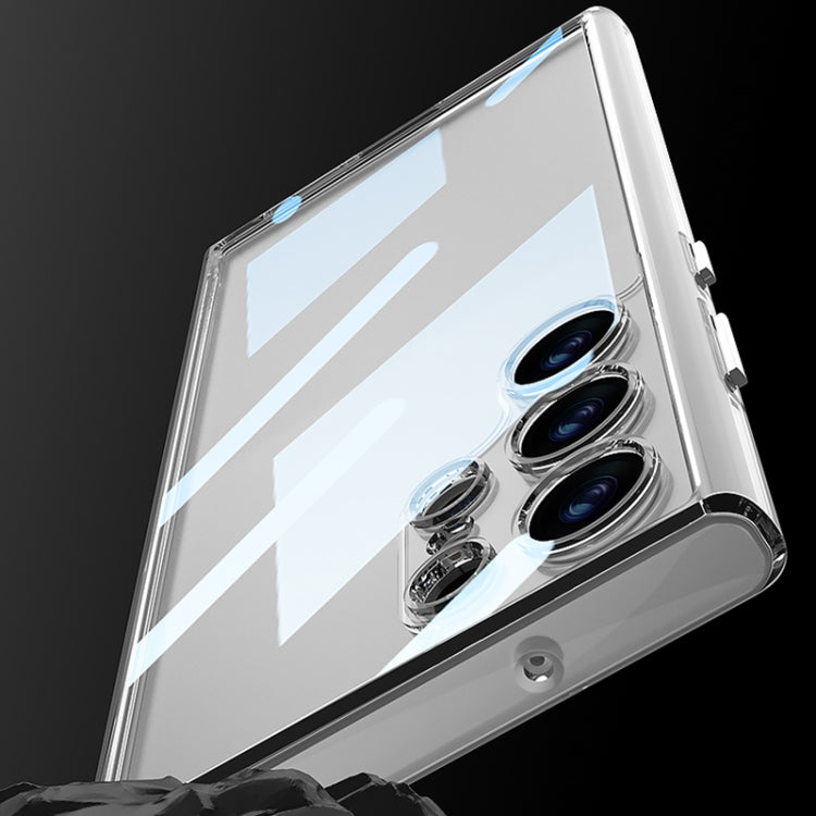 For Samsung Galaxy S23 Ultra 5G GKK Space Frame Transparent PC+TPU Phone Case