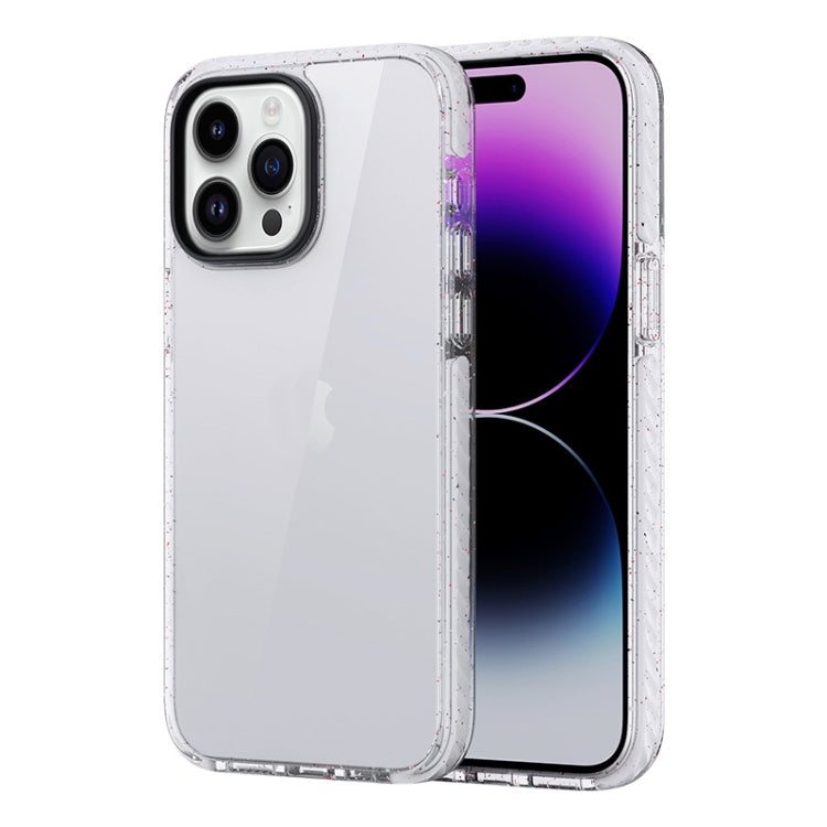 For iPhone 14 Pro Rock Crystal Armor PC Shockproof TPU Phone Case