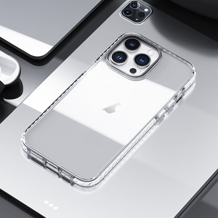 For iPhone 14 Pro Rock Crystal Armor PC Shockproof TPU Phone Case