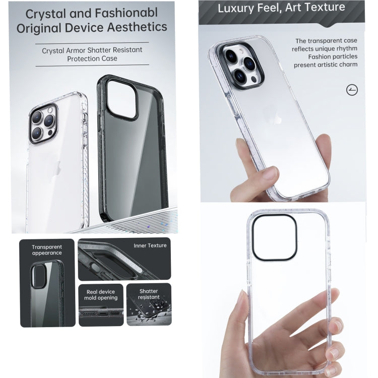 For iPhone 14 Pro Rock Crystal Armor PC Shockproof TPU Phone Case