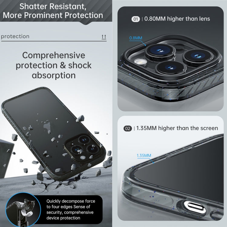 For iPhone 14 Pro Rock Crystal Armor PC Shockproof TPU Phone Case