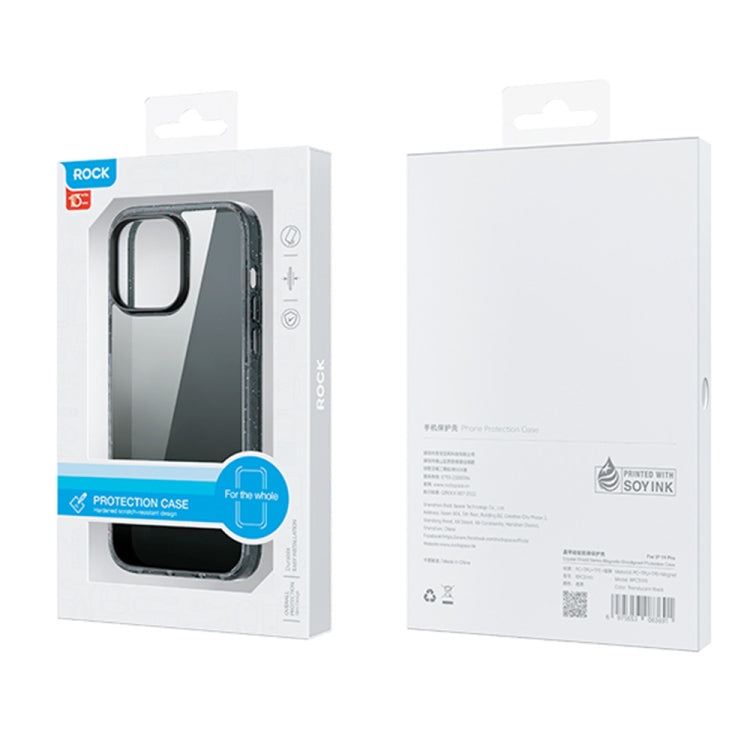 For iPhone 14 Pro Rock Crystal Armor PC Shockproof TPU Phone Case