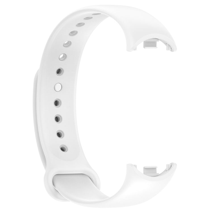 For Xiaomi Mi Band 8 Solid Color Silicone Plug Replacement Watch Band