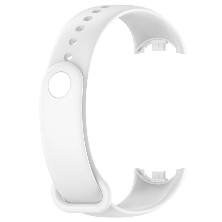 For Xiaomi Mi Band 8 Solid Color Silicone Plug Replacement Watch Band