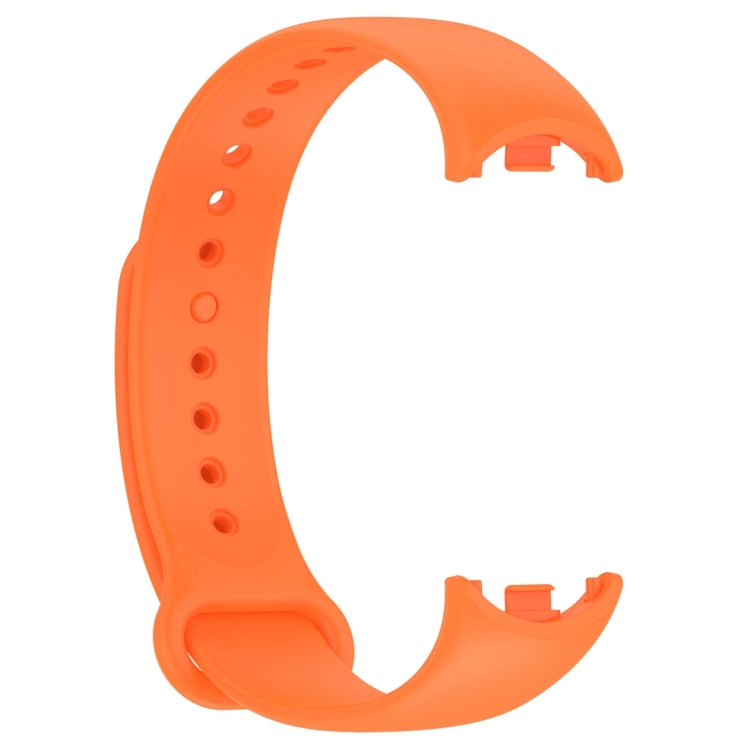 For Xiaomi Mi Band 8 Solid Color Silicone Plug Replacement Watch Band