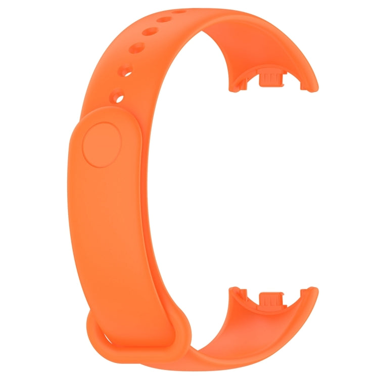 For Xiaomi Mi Band 8 Solid Color Silicone Plug Replacement Watch Band