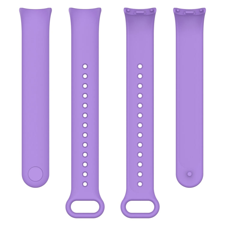 For Xiaomi Mi Band 8 Solid Color Silicone Plug Replacement Watch Band