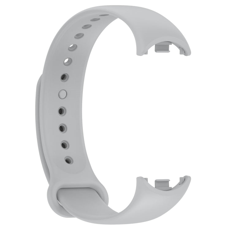 For Xiaomi Mi Band 8 Solid Color Silicone Plug Replacement Watch Band