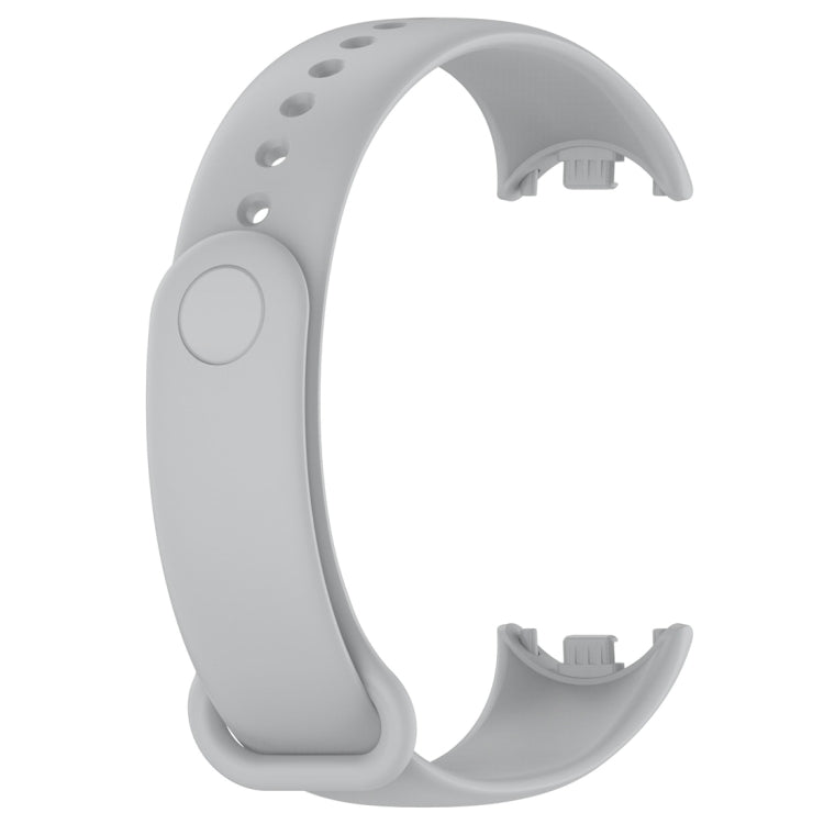 For Xiaomi Mi Band 8 Solid Color Silicone Plug Replacement Watch Band