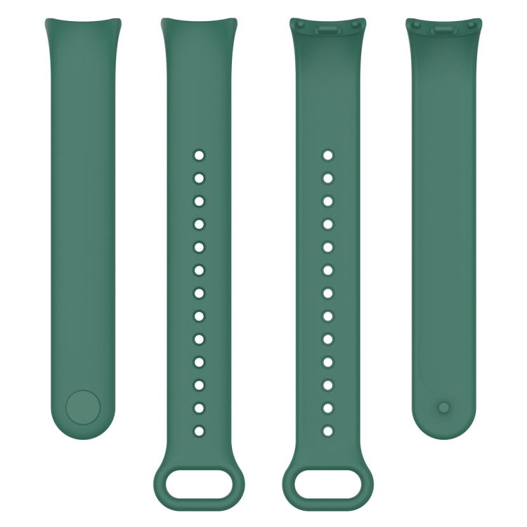 For Xiaomi Mi Band 8 Solid Color Silicone Plug Replacement Watch Band