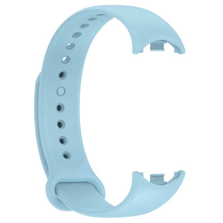 For Xiaomi Mi Band 8 Solid Color Silicone Plug Replacement Watch Band