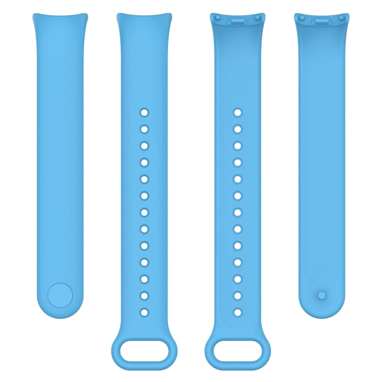 For Xiaomi Mi Band 8 Solid Color Silicone Plug Replacement Watch Band
