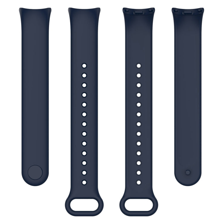 For Xiaomi Mi Band 8 Solid Color Silicone Plug Replacement Watch Band