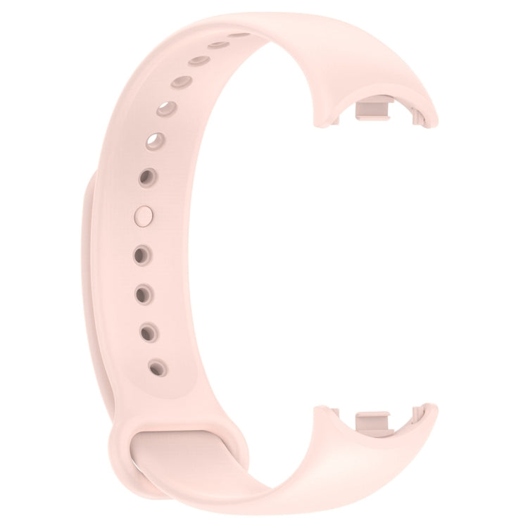 For Xiaomi Mi Band 8 Solid Color Silicone Plug Replacement Watch Band