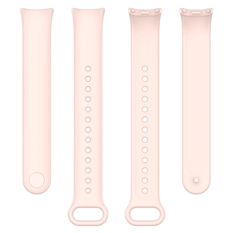 For Xiaomi Mi Band 8 Solid Color Silicone Plug Replacement Watch Band