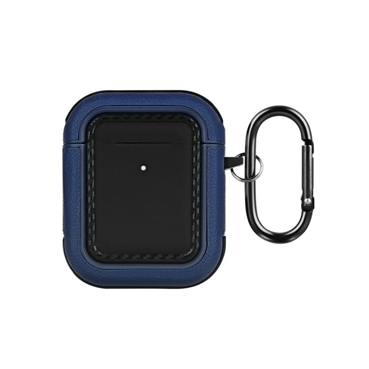 For AirPods 1 / 2 Leather Texture Earphone Protective Case