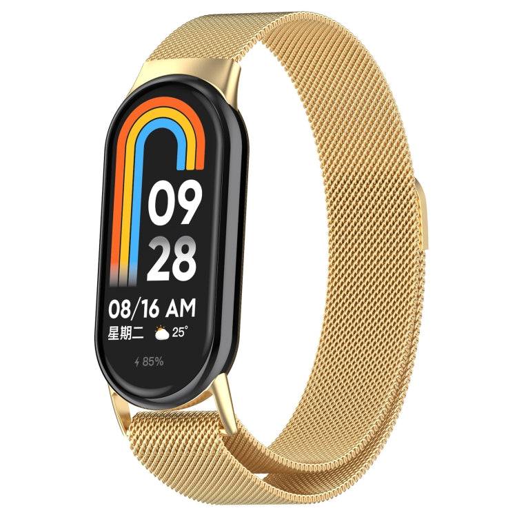 For Xiaomi Mi Band 8 Milanese Metal Watch Band