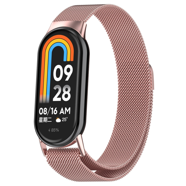 For Xiaomi Mi Band 8 Milanese Metal Watch Band
