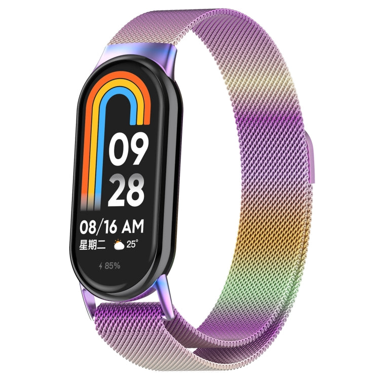 For Xiaomi Mi Band 8 Milanese Metal Watch Band