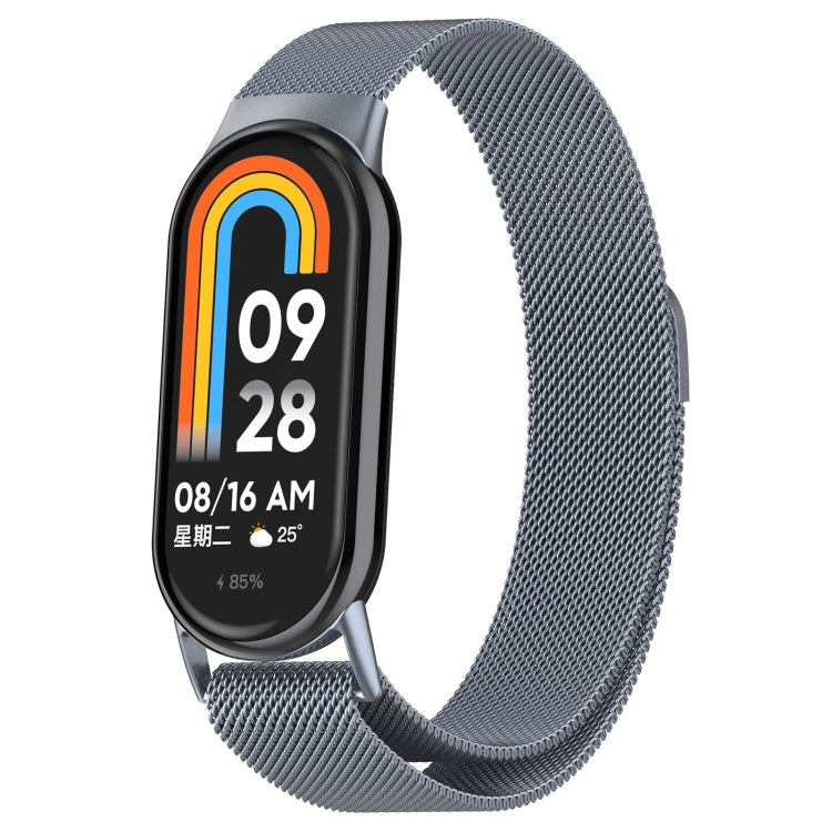 For Xiaomi Mi Band 8 Milanese Metal Watch Band