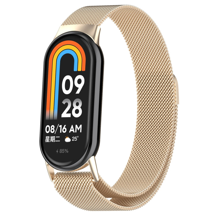 For Xiaomi Mi Band 8 Milanese Metal Watch Band