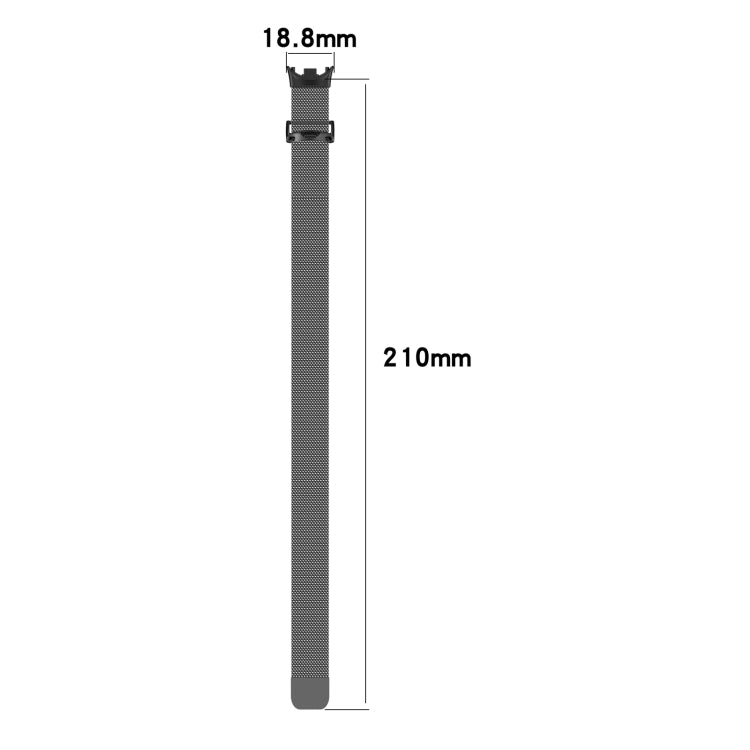 For Xiaomi Mi Band 8 Milanese Metal Watch Band