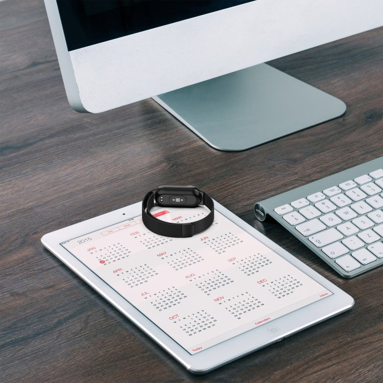 For Xiaomi Mi Band 8 Milanese Metal Watch Band