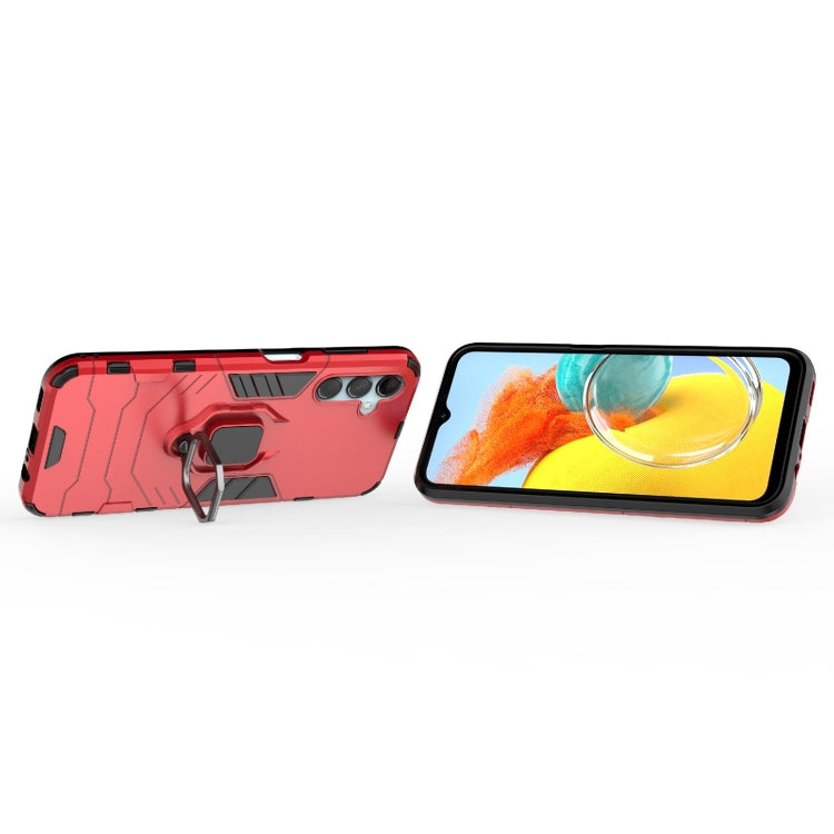 For Samsung Galaxy M14 PC + TPU Magnetic Ring Holder Phone Case