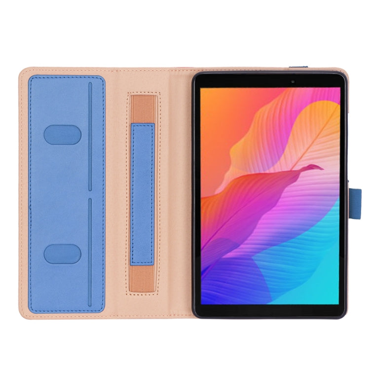 For Huawei MatePad T8 Retro Texture PU + TPU Horizontal Flip Leather Case with Holder & Card Slots & Hand Strap