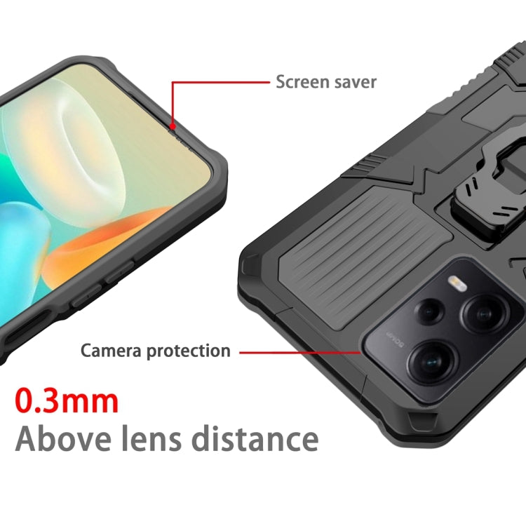 For Xiaomi Redmi Note 12 Pro 5G Global Armor Warrior Shockproof PC + TPU Phone Case